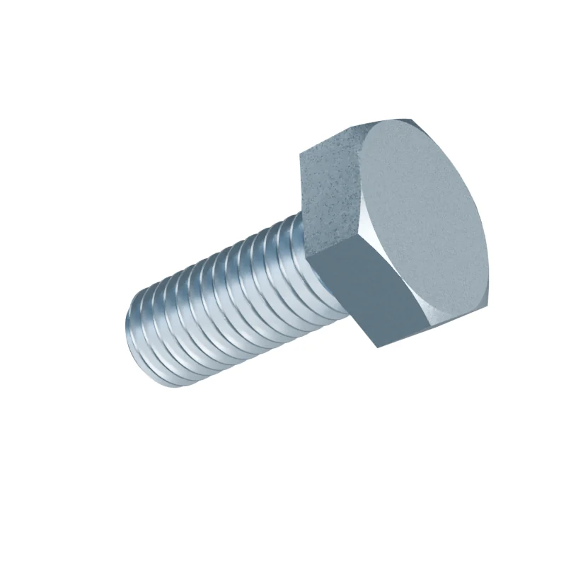 Fully Threaded Hex Bolt DIN 933 M10 × 25, zinc plated