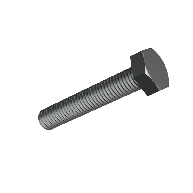 Fully Threaded Hex Bolt DIN 933 M10 × 55, plain steel
