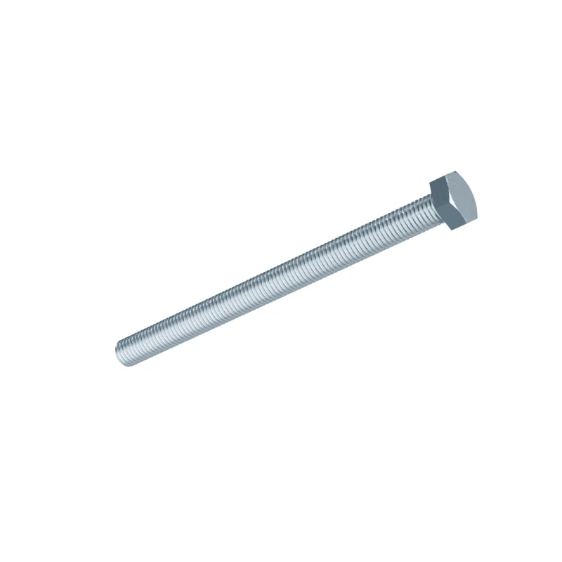 Fully Threaded Hex Bolt DIN 933 M12 × 160, zinc plated