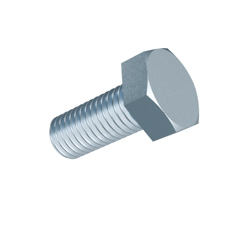Fully Threaded Hex Bolt DIN 933 M12 × 28, zinc plated
