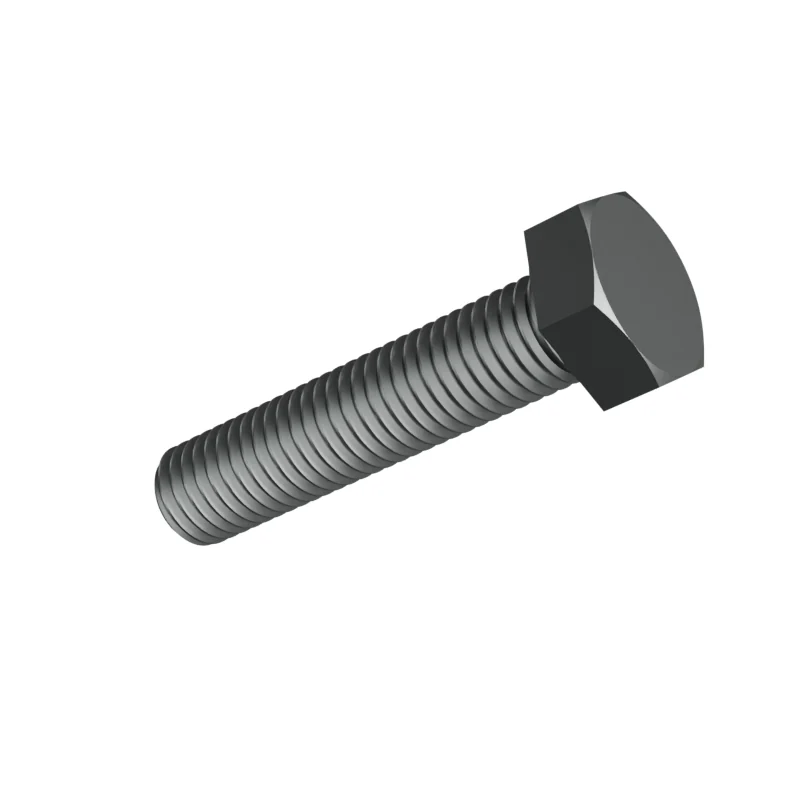 Fully Threaded Hex Bolt DIN 933 M12 × 55, plain steel