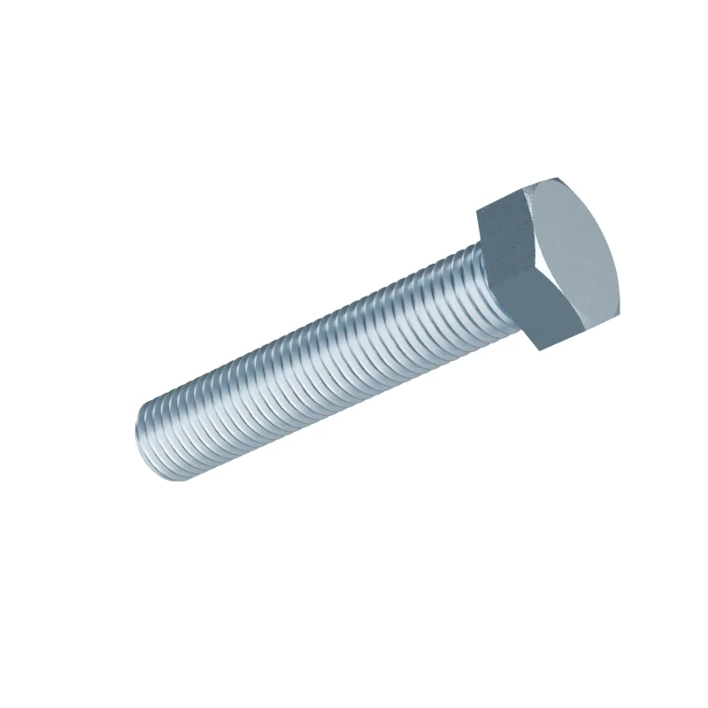 Fully Threaded Hex Bolt DIN 933 M20 × 100, zinc plated