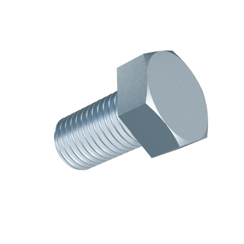 Fully Threaded Hex Bolt DIN 933 M20 × 35, zinc plated