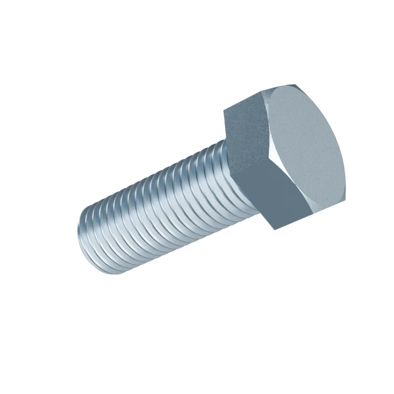 Fully Threaded Hex Bolt DIN 933 M20 × 55, zinc plated