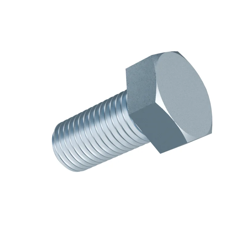 Fully Threaded Hex Bolt DIN 933 M24 × 50, zinc plated