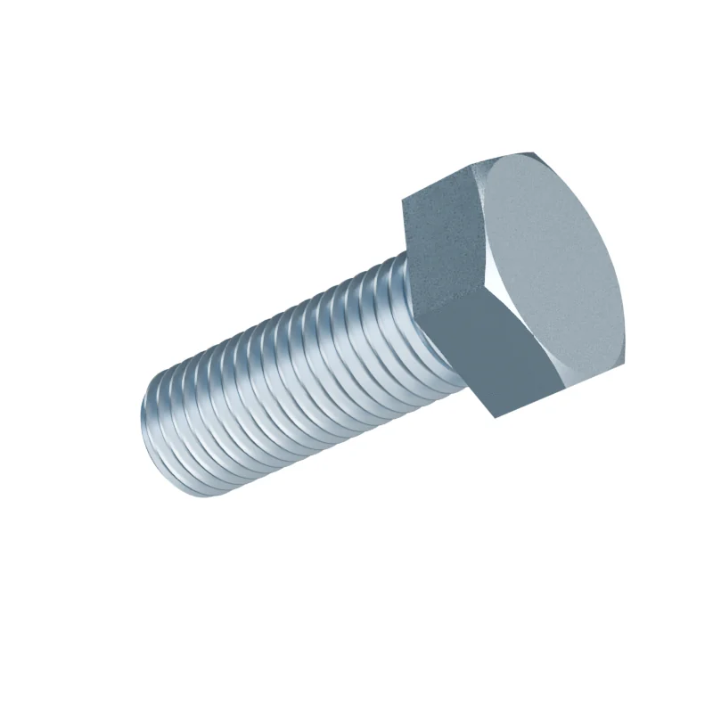 Fully Threaded Hex Bolt DIN 933 M24 × 65, zinc plated