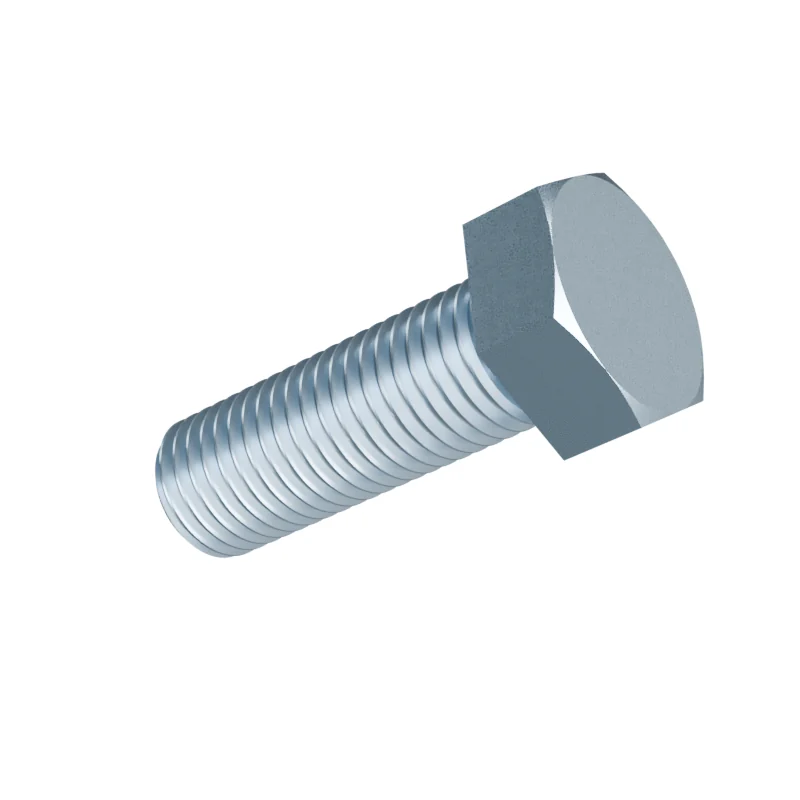 Fully Threaded Hex Bolt DIN 933 M24 × 70, zinc plated