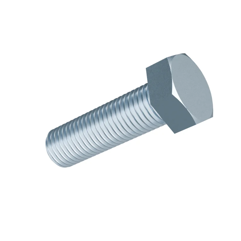 Fully Threaded Hex Bolt DIN 933 M24 × 80, zinc plated
