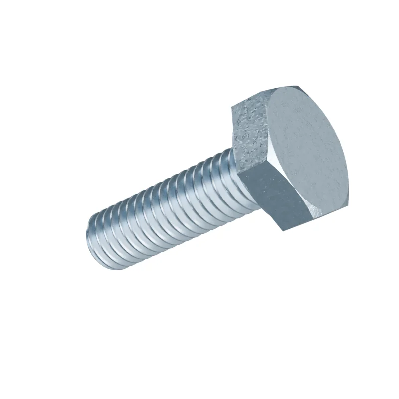 Fully Threaded Hex Bolt DIN 933 M3 × 10, zinc plated