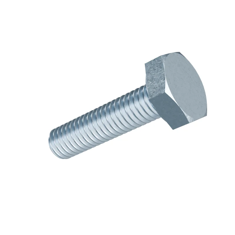 Fully Threaded Hex Bolt DIN 933 M3 × 12, zinc plated