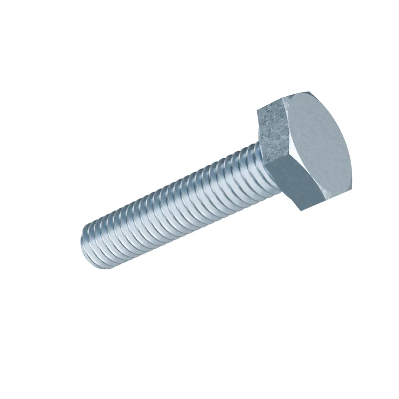 Fully Threaded Hex Bolt DIN 933 M3 × 14, zinc plated