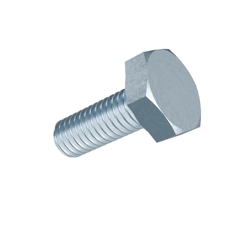 Fully Threaded Hex Bolt DIN 933 M3 × 8, zinc plated