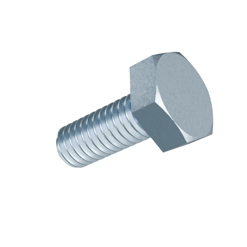 Fully Threaded Hex Bolt DIN 933 M4 × 10, zinc plated