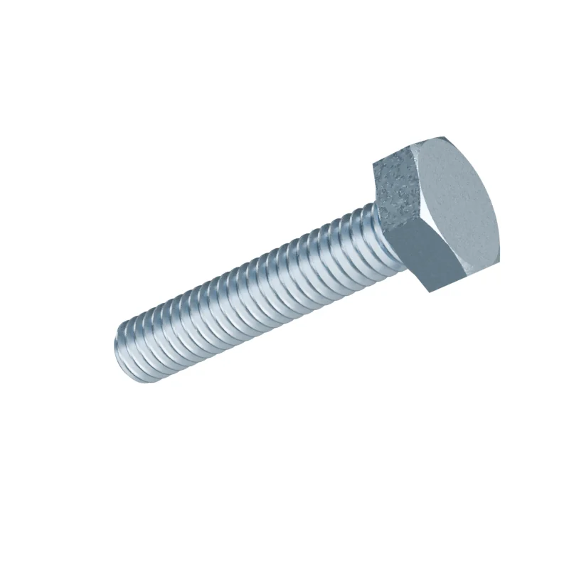 Fully Threaded Hex Bolt DIN 933 M4 × 20, zinc plated