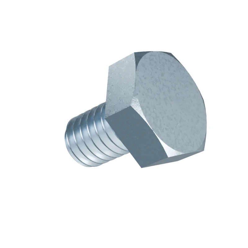 Fully Threaded Hex Bolt DIN 933 M4 × 6, zinc plated