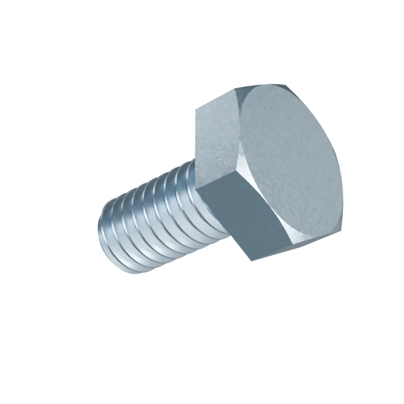 Fully Threaded Hex Bolt DIN 933 M4 × 8, zinc plated