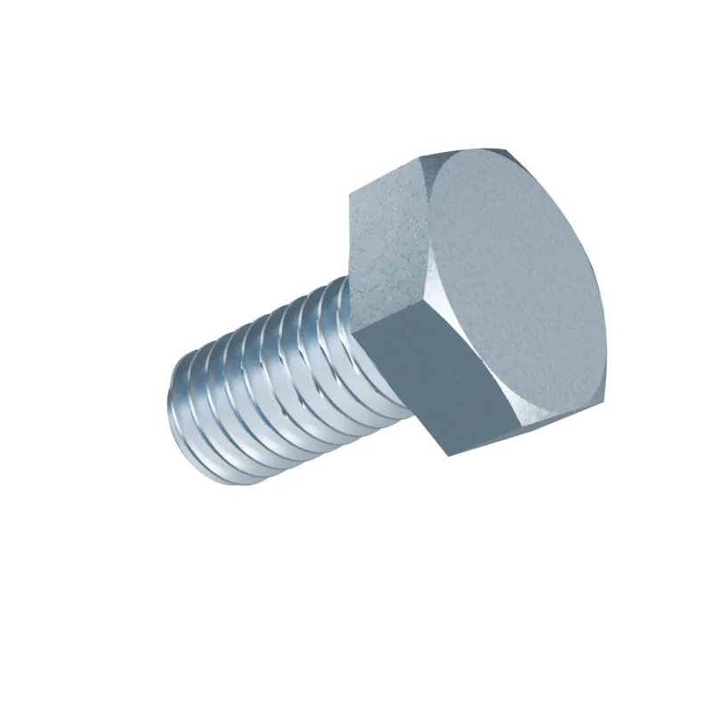 Fully Threaded Hex Bolt DIN 933 M6 × 12, zinc plated