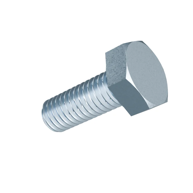 Fully Threaded Hex Bolt DIN 933 M6 × 16, zinc plated