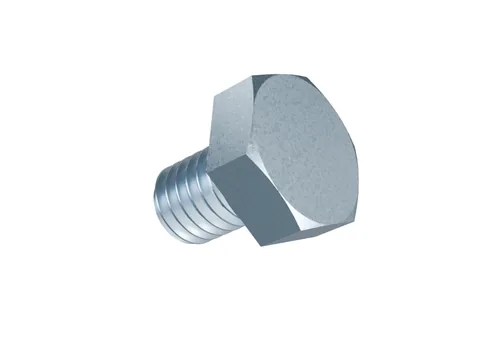 Fully Threaded Hex Bolt DIN 933 M6 × 8, zinc plated