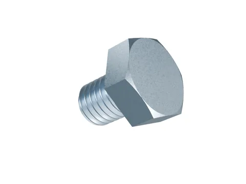 Fully Threaded Hex Bolt DIN 933 M8 × 10, zinc plated