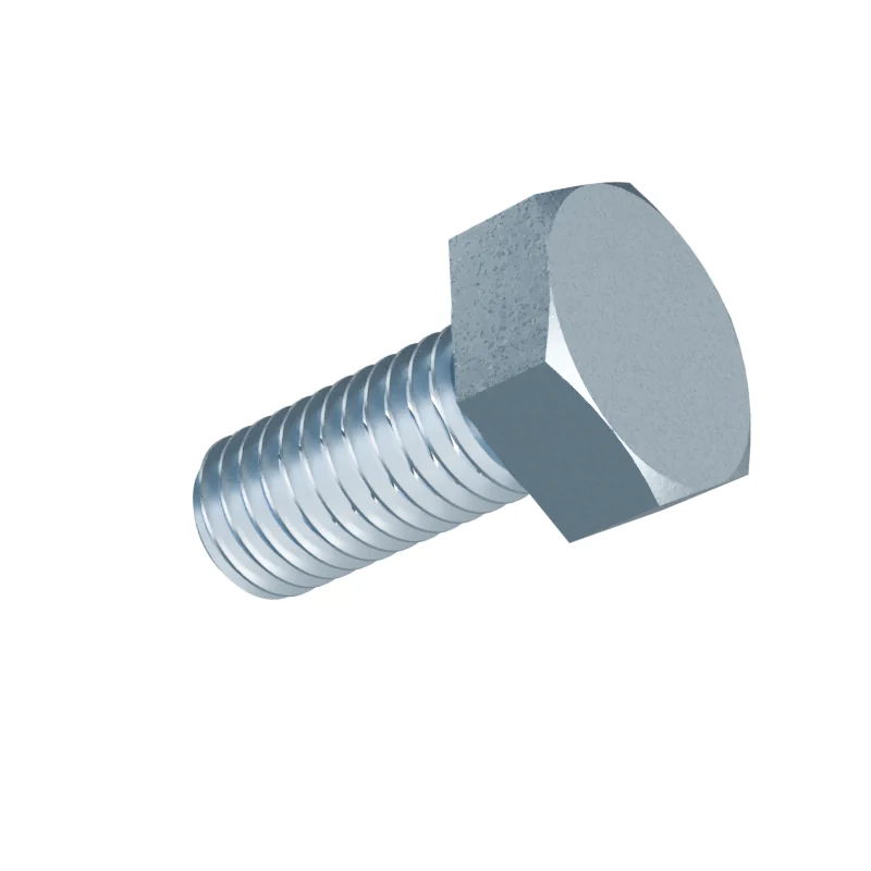 Fully Threaded Hex Bolt DIN 933 M8 × 18, zinc plated