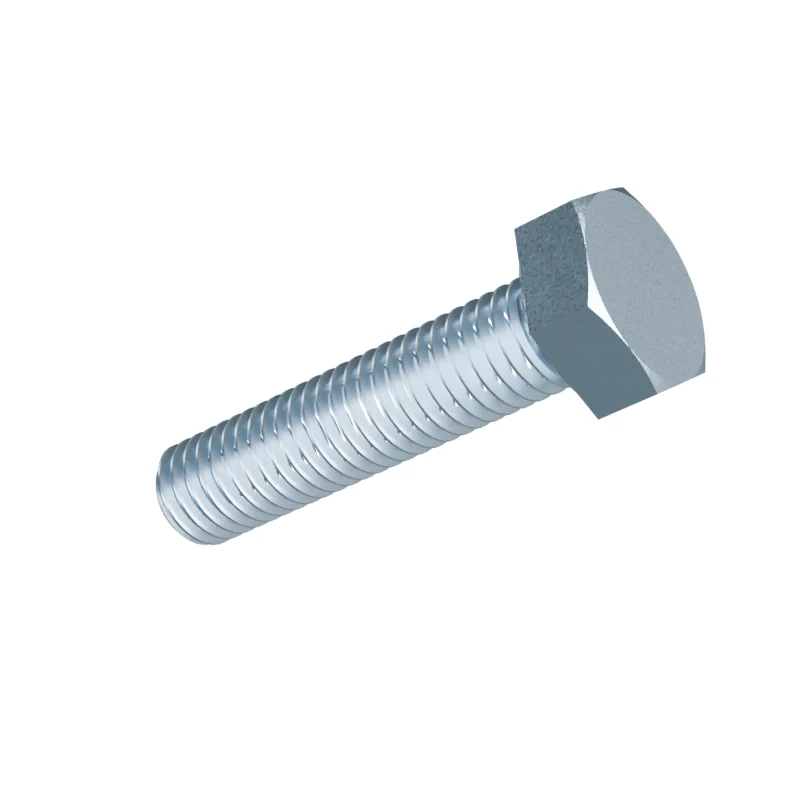 Fully Threaded Hex Bolt DIN 933 M8 × 35, zinc plated