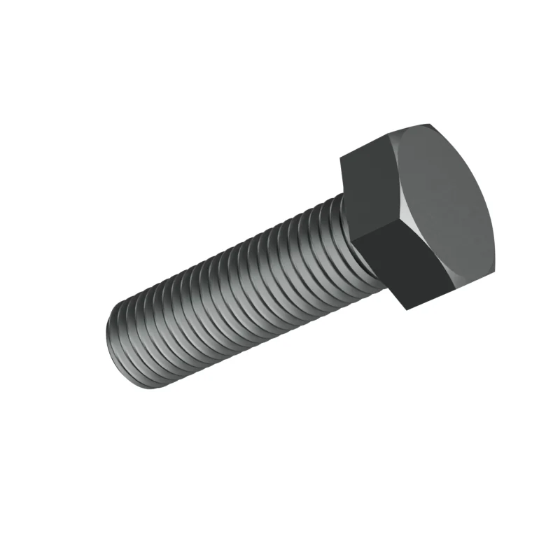 Fully Threaded Hex Bolt, Fine Pitch ISO 8676 M12 × 40, plain steel