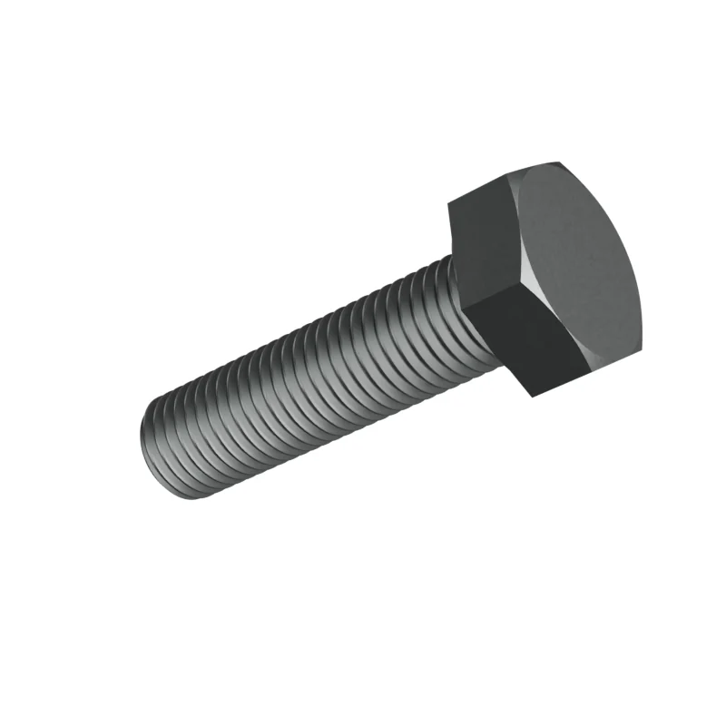 Fully Threaded Hex Bolt, Fine Pitch ISO 8676 M8 × 30, plain steel