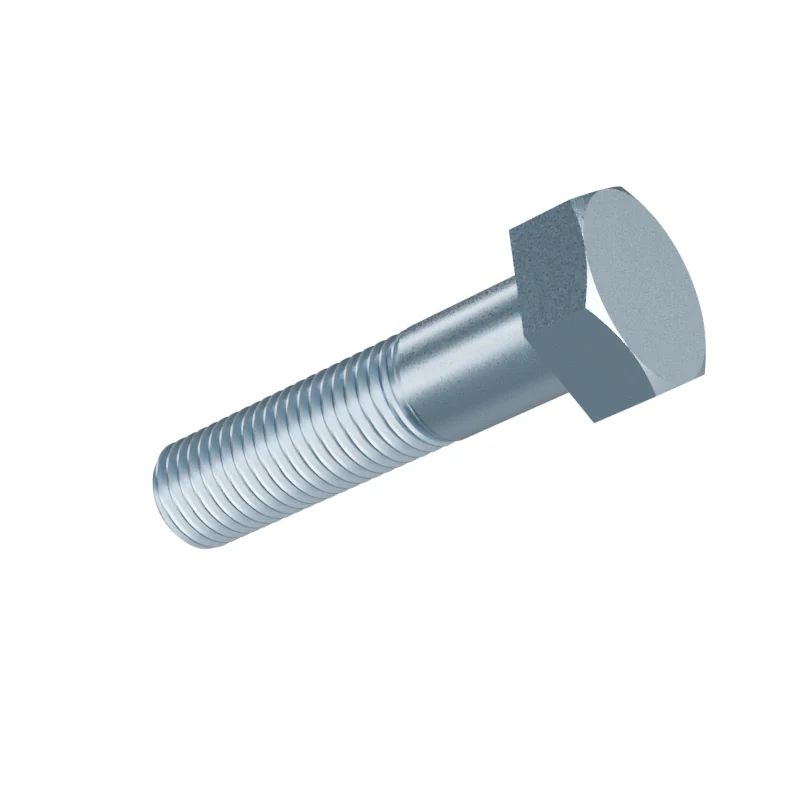 Hex Bolt, Fine Pitch, Partial Thread DIN 960 M12 × 50, zinc plated