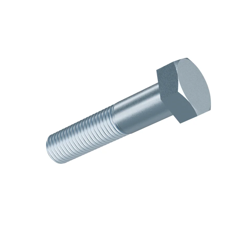 Hex Bolt, Fine Pitch, Partial Thread DIN 960 M12 × 55, zinc plated