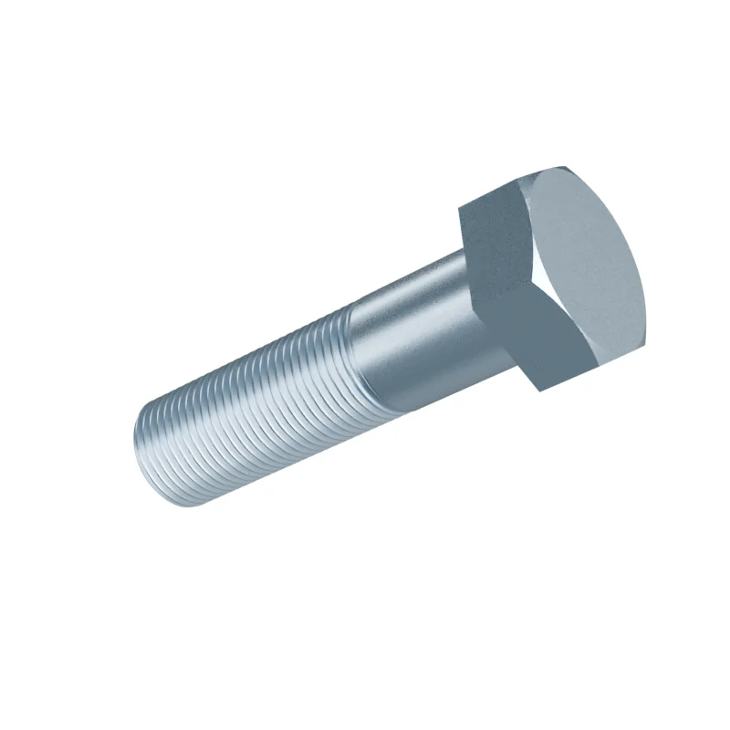Hex Bolt, Fine Pitch, Partial Thread DIN 960 M24x2 × 90, zinc plated
