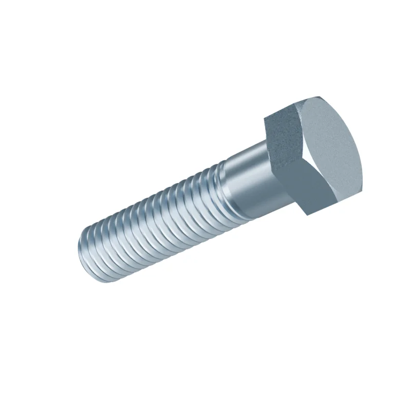 Hex Cap Screw ASME B18.2.1 1/2-13 UNC × 2 in, zinc plated