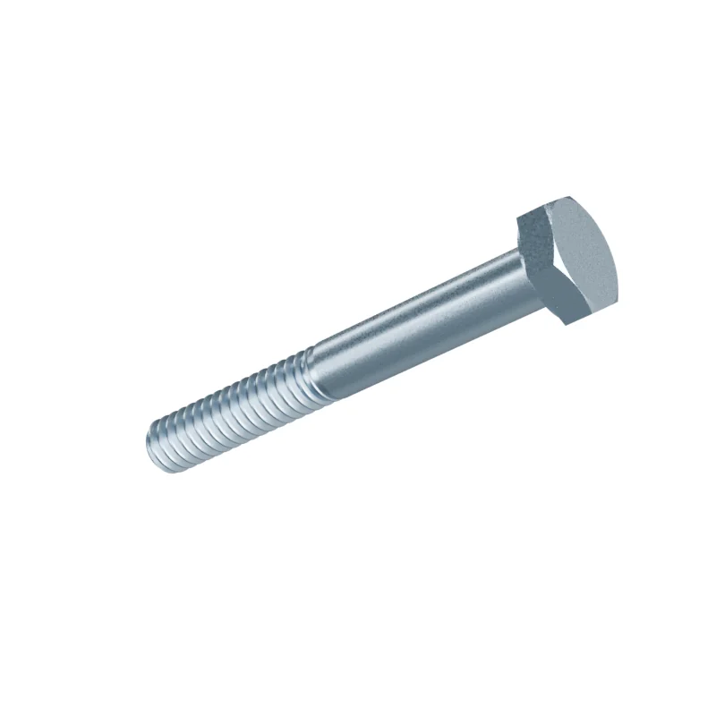 Hex Cap Screw ASME B18.2.1 1/4-20 UNC × 2 in, zinc plated