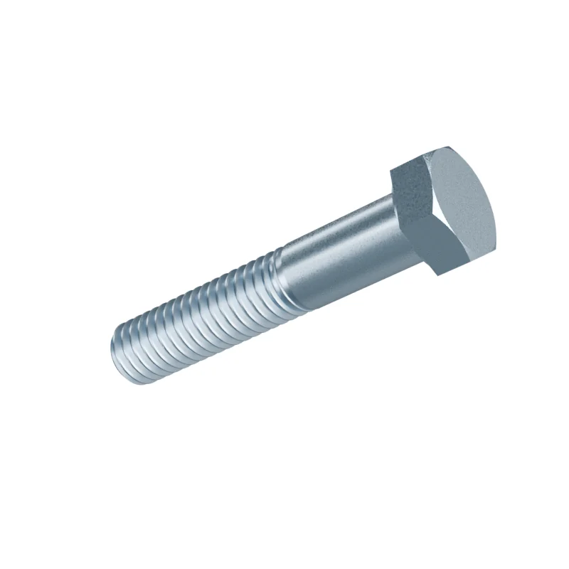 Hex Cap Screw ASME B18.2.1 3/8-16 UNC × 2 in, zinc plated
