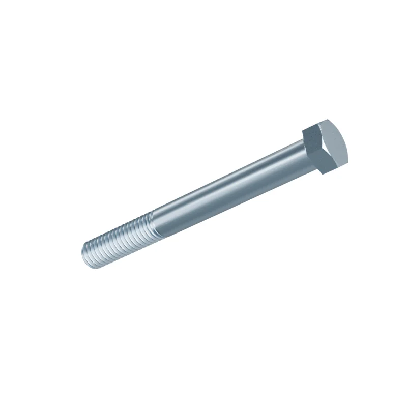 Hex Cap Screw ASME B18.2.1 7/16-14 UNC × 4 in, zinc plated