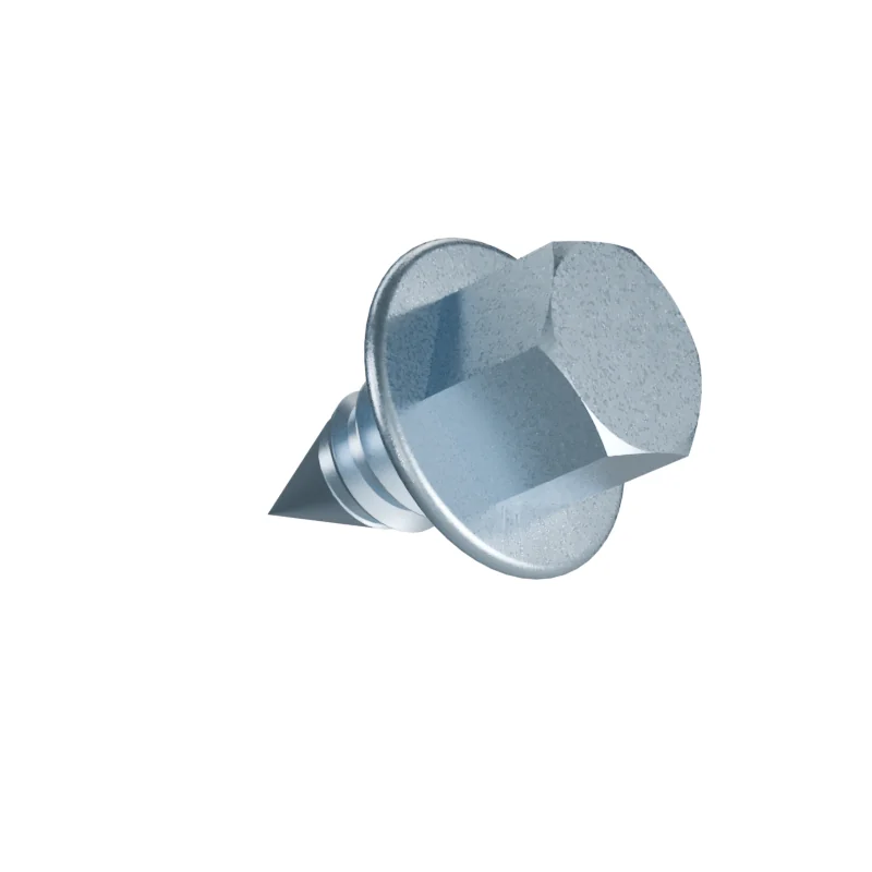 Hex Flange Head Tapping Screw ISO 10509 ST8 × 16, zinc plated