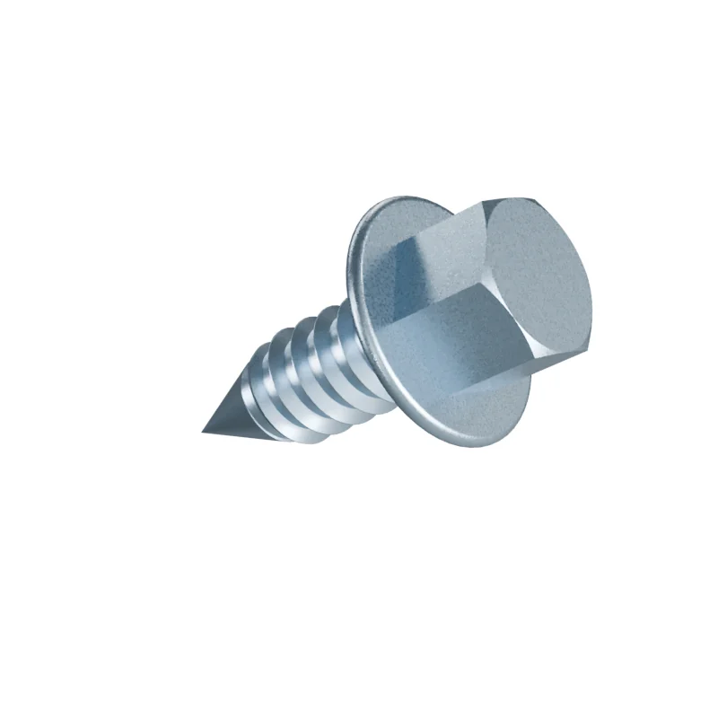 Hex Flange Head Tapping Screw ISO 10509 ST8 × 22, zinc plated