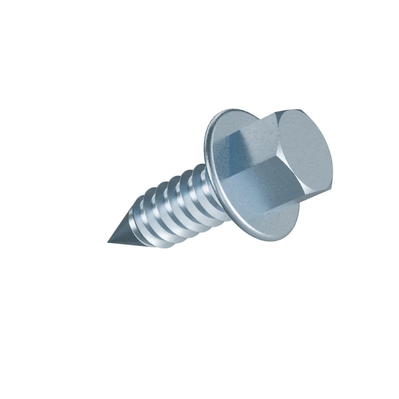 Hex Flange Head Tapping Screw ISO 10509 ST8 × 25, zinc plated