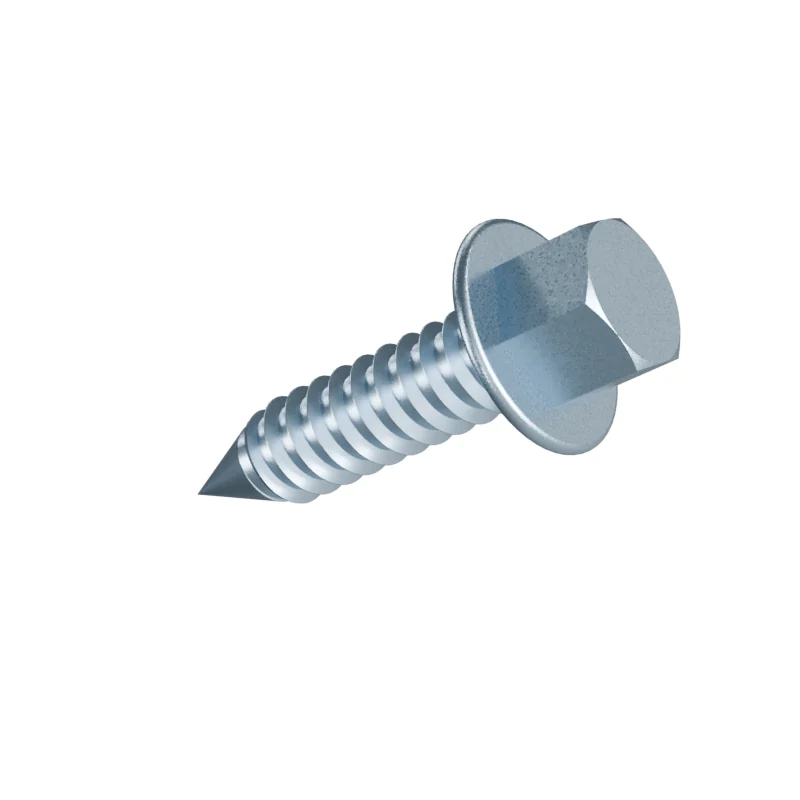 Hex Flange Head Tapping Screw ISO 10509 ST8 × 32, zinc plated