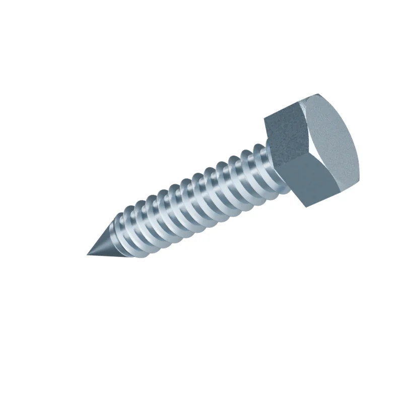 Hex Head Tapping Screw ISO 1479 ST8 × 38, zinc plated