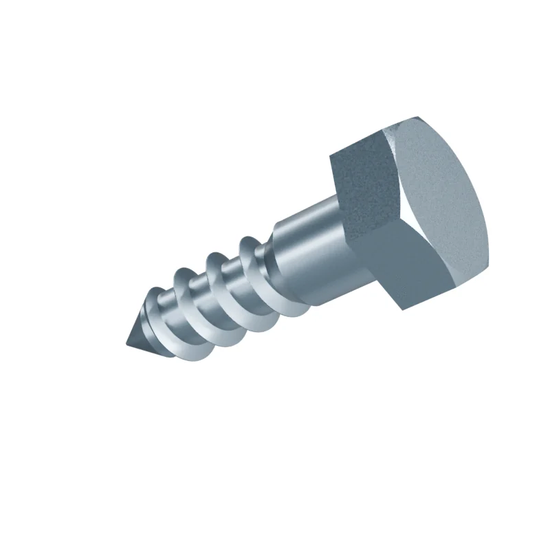 Hex Head Wood Screw DIN 571 10 × 35, zinc plated