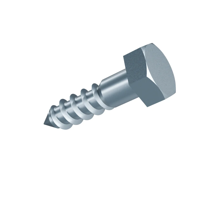 Hex Head Wood Screw DIN 571 10 × 40, zinc plated