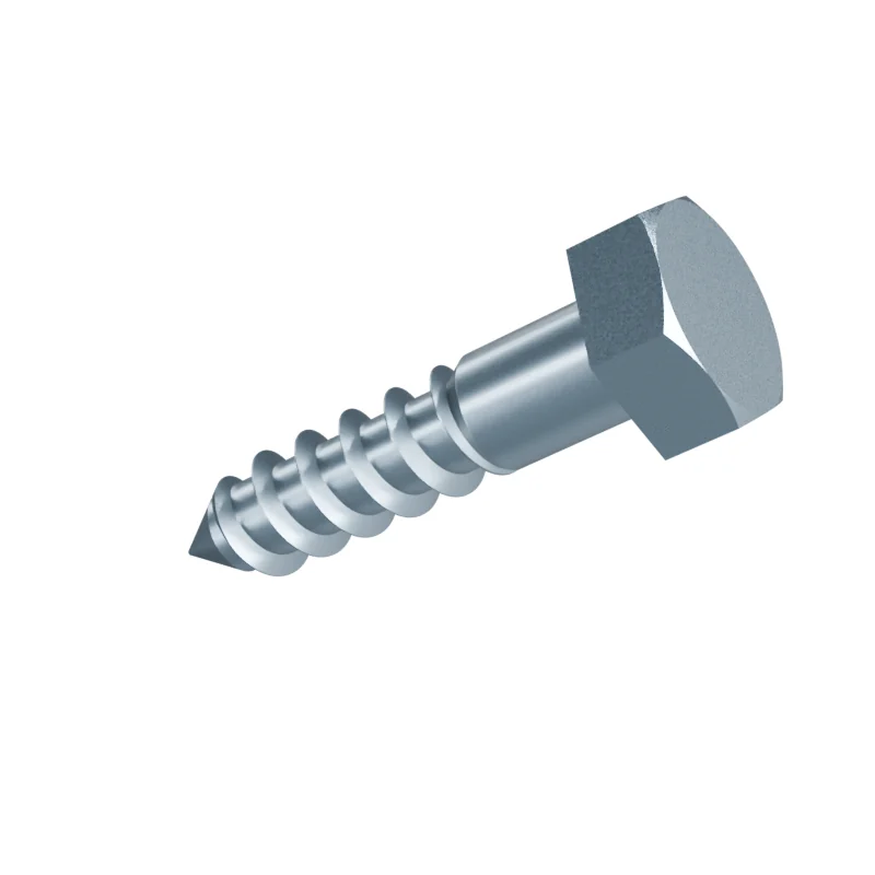 Hex Head Wood Screw DIN 571 10 × 45, zinc plated