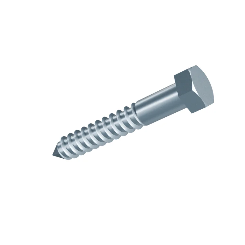 Hex Head Wood Screw DIN 571 20 × 130, zinc plated