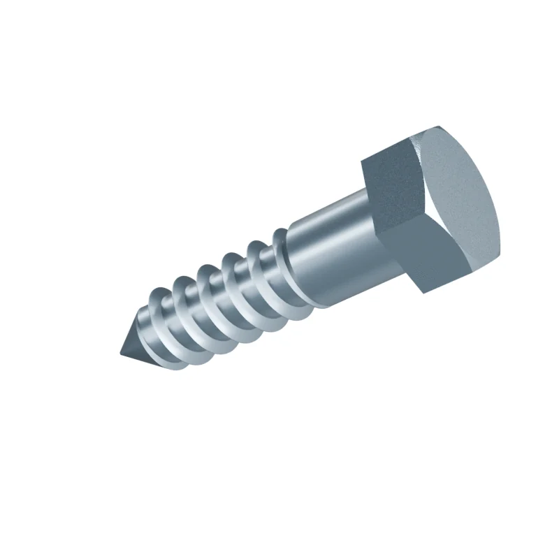 Hex Head Wood Screw DIN 571 20 × 80, zinc plated