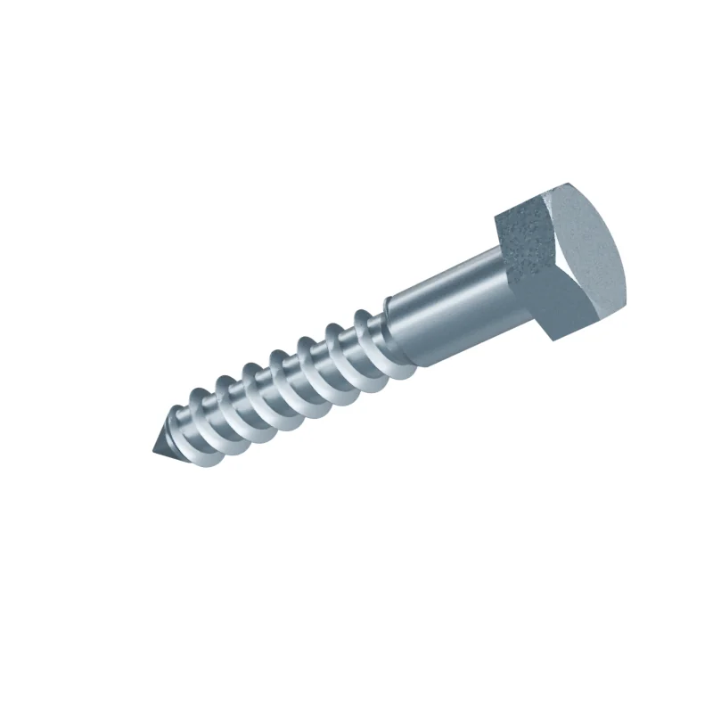Hex Head Wood Screw DIN 571 5 × 30, zinc plated