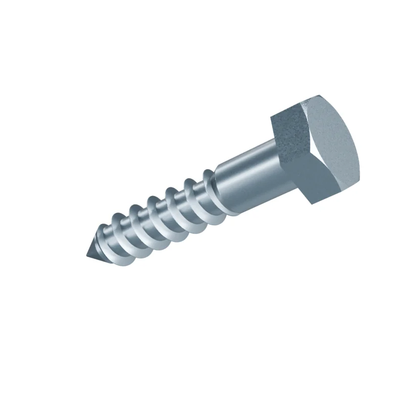 Hex Head Wood Screw DIN 571 6 × 30, zinc plated