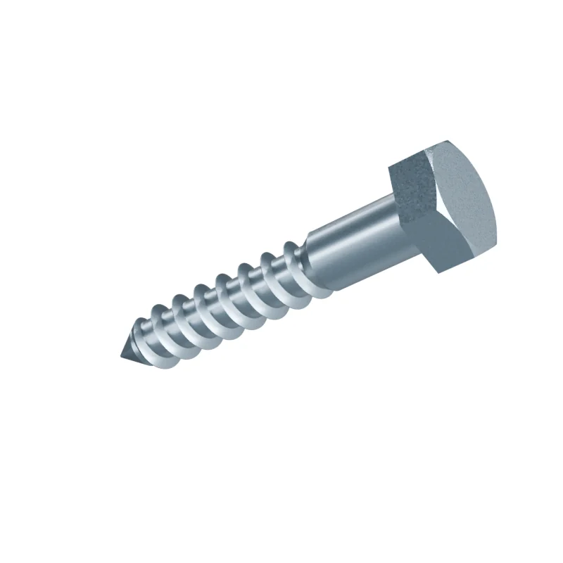 Hex Head Wood Screw DIN 571 6 × 35, zinc plated