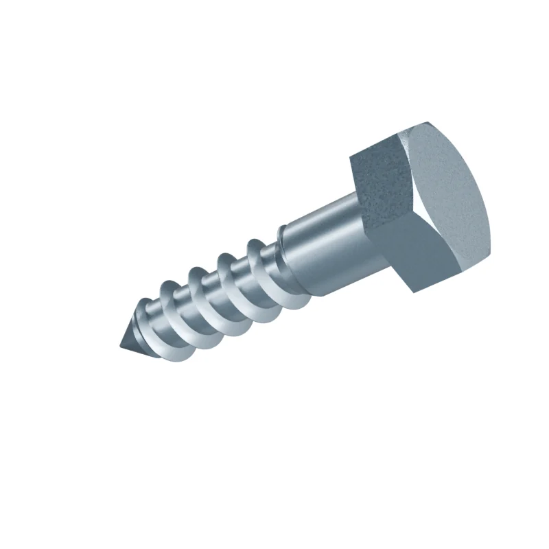 Hex Head Wood Screw DIN 571 7 × 30, zinc plated