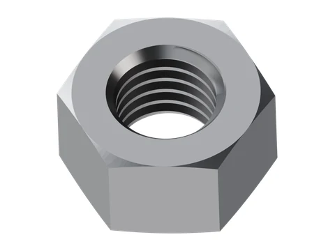 Hex Nut, Style 2 (High) ISO 4033 M10, overview